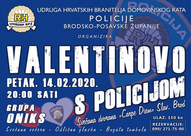 Provedite Valentinovo s policijom