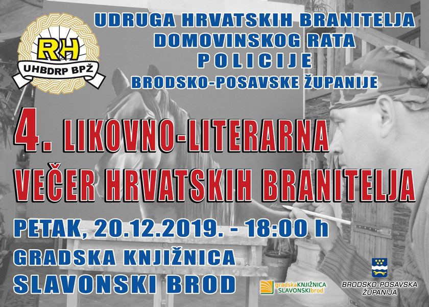 4. Likovno-literarna večer hrvatskih branitelja