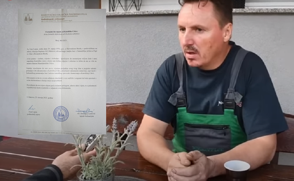 Ivan Lepan koji je raskrinkao sikirevačkog župnika sada se javno prvi u povijesti Hrvatske odrekao katoličke vjere i crkve
