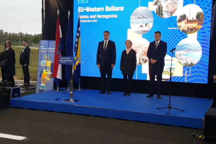 Von der Leyen, Plenković i Tegeltija otvorili most Svilaj